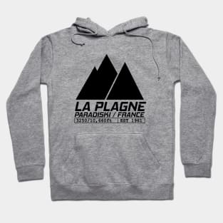 La Plagne France Ski Resort Paradiski Skiing Hoodie